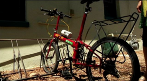 Lisa'a bicycle at Watershed Management Group headquarters