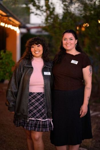 WMG staff members Nadira and Nicole at the Rainwater on Tap event
