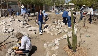 People Rain Garden La Paz Mexico-UABCS