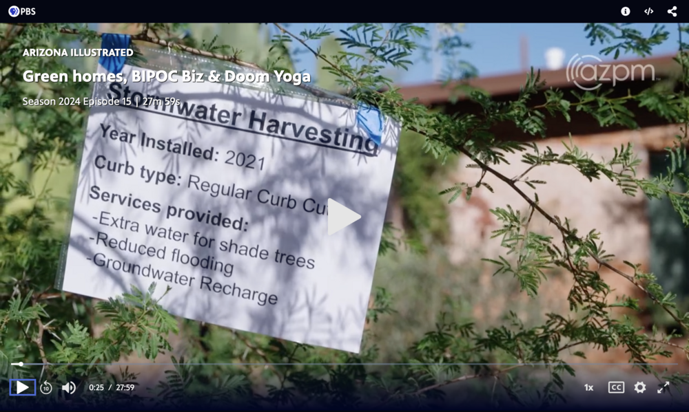 Creenshot of PBS video "Green Homes"