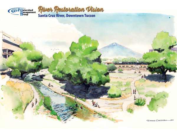 Illustration of WMG's 50-year vision for downtown Santa Cruz