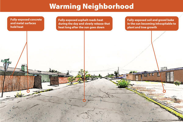 Warm streets Illustration