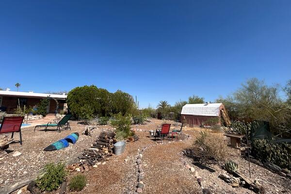 Melanie and Nicks's Family Compound Backyard of the Compound