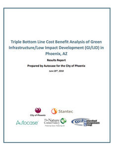 Cover of Triple Bottom Line Cost Benefit Analysis of Green Infrastructure/Low Impact Development (GI/LID) in Phoenix, AZ