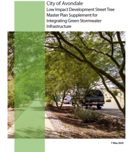 Green stormwater infrastructure supplement for Avondale's Street Tree Master Plan Cover