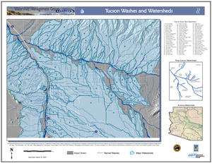 Tucson Washes and Watersheds Map