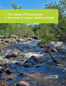 Lower Sabino Creek Economic Valuation Report cover