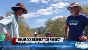 KGUN 9's story on WMG's river restoration work with Pima County.
