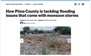 Pima County &amp; WMG are tackling flooding issues that come with monsoon storms.