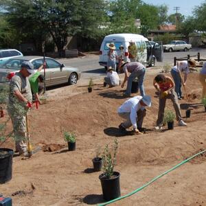 WMG projects can lead a volunteer Co-op crew to install your rain garden.