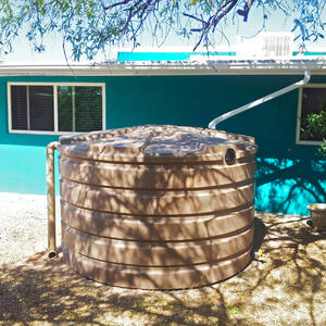 Plastic rain tanks come in a variety of sizes and styles to fit your needs and space.