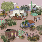 Art for the Desert Living Home Tour by local Tucson artist, Lano Romero Dash.