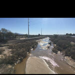 Rillito at Country Club Rd, photo of flow