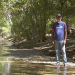 River Restoration Biologist Trevor Hare. 