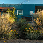 The Welcome Center at WMG's Living Lab with rain gardens.