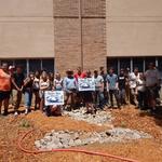 Sabino High School water harvesting demonstration site - volunteer photo