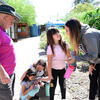 a family at an event at the living lab and learning center