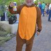Joaquin poses as a beaver holding one of Tucson's local beers!